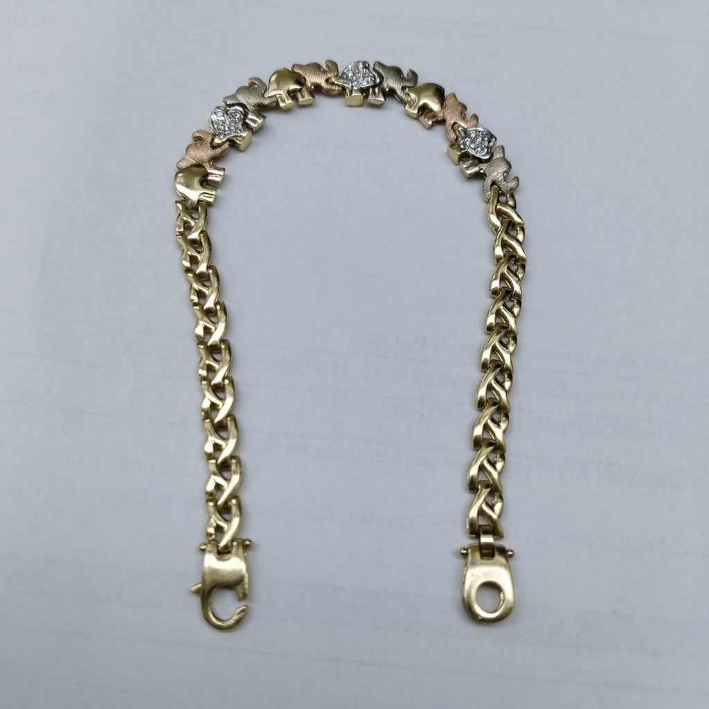 PULSERA ORO COMBINADO 14 K 8,00 GRMS (SEMINUEVO)