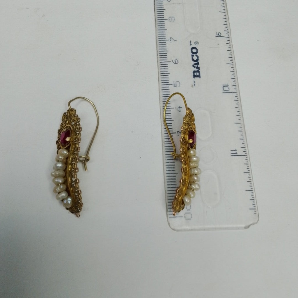 ARETES PAR ORO 8 K 4,80 GRMS (SEMINUEVO)