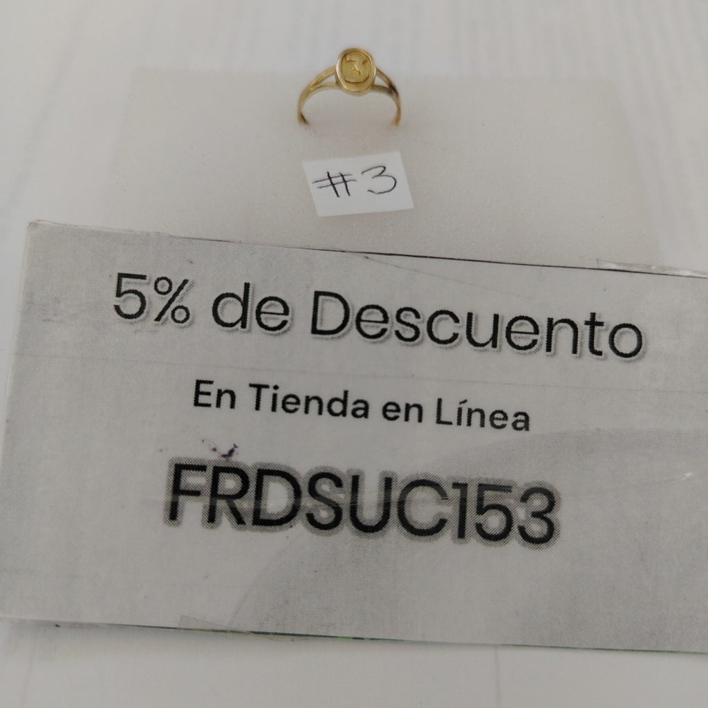 ANILLITO ORO 10 K 0.9 GRMS (SEMINUEVO)
