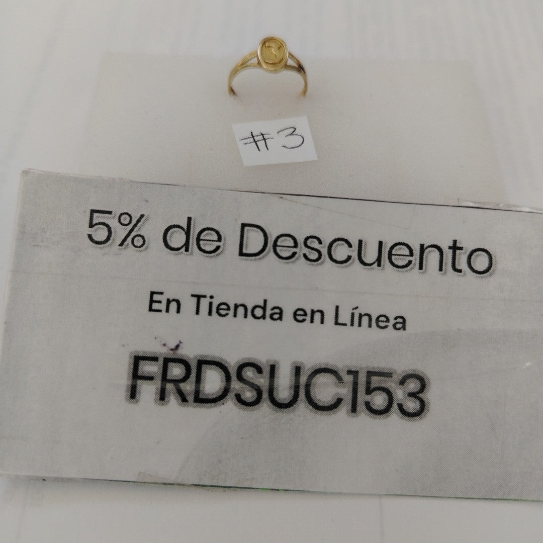 ANILLITO ORO 10 K 0.9 GRMS (SEMINUEVO)