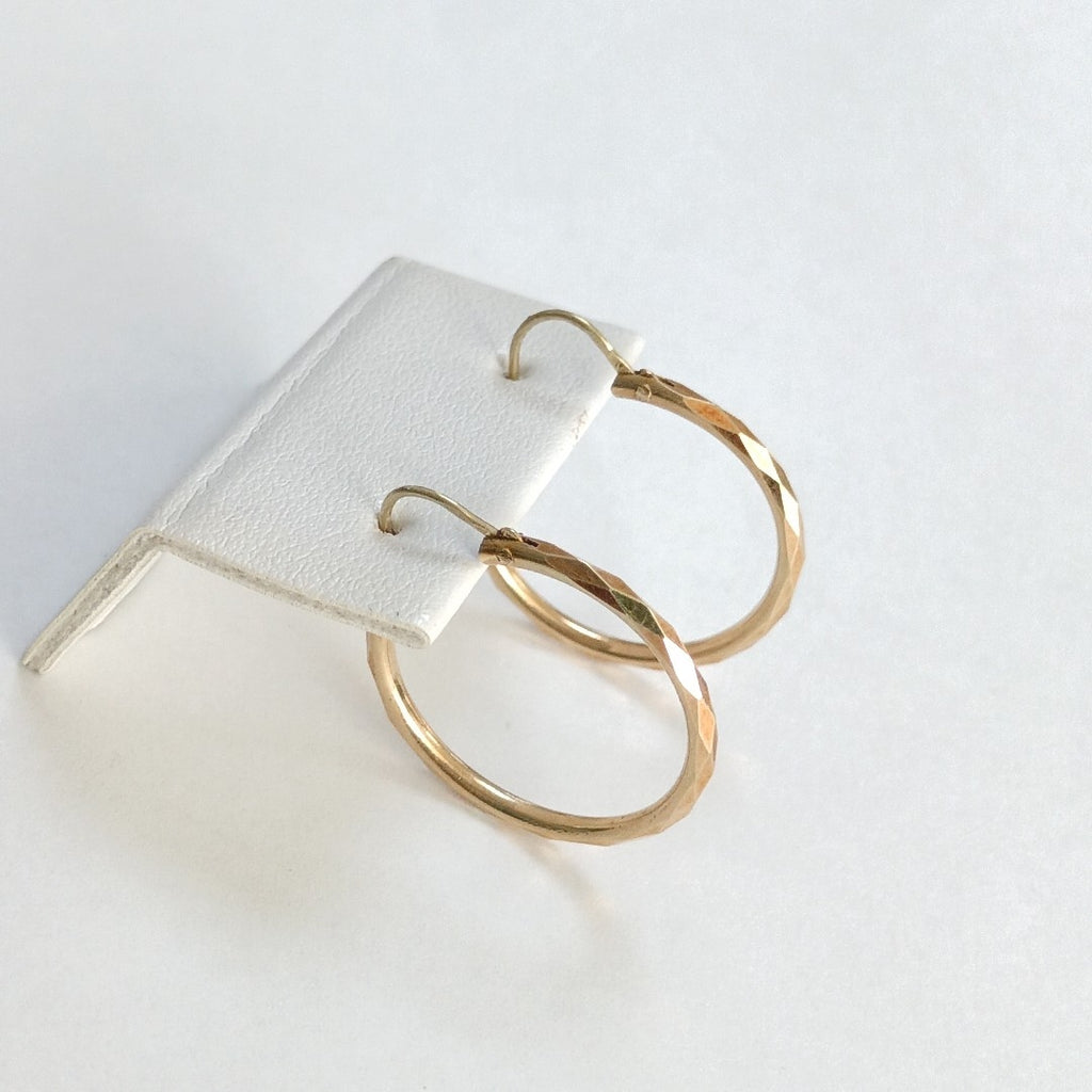 ARRACADAS PAR ORO 14 K 2 GRMS (SEMINUEVO)
