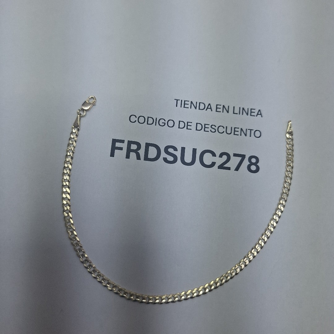 PULSERA BARBADA 14K 21 CM 3.8 GR (NUEVO)