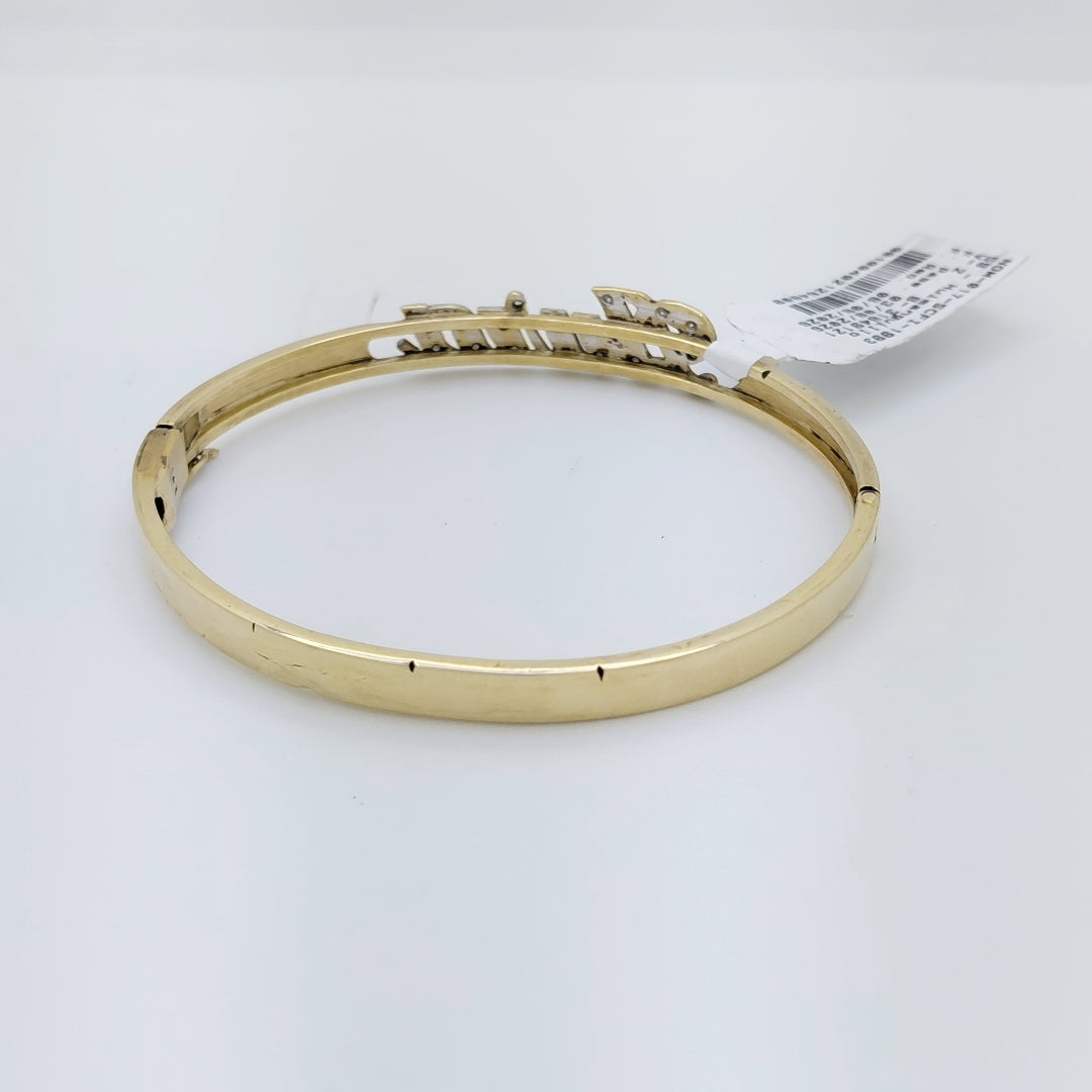 PULSERA RIGIDA ORO 14 K 15,40 GRMS (SEMINUEVO)