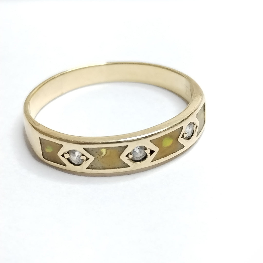 ANILLO ORO 14 K 1.4 GRMS (SEMINUEVO)
