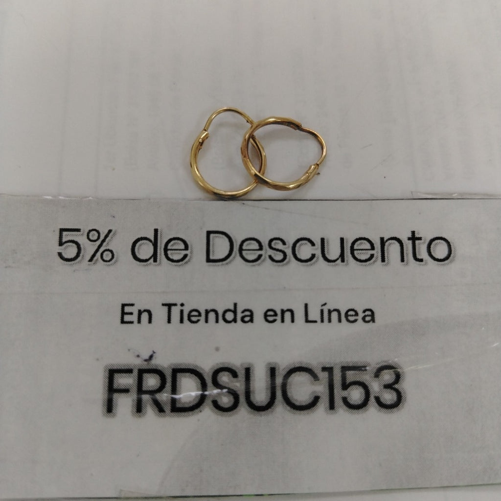 ARRACADAS PAR ORO 10 K 0.7 GRMS (SEMINUEVO)