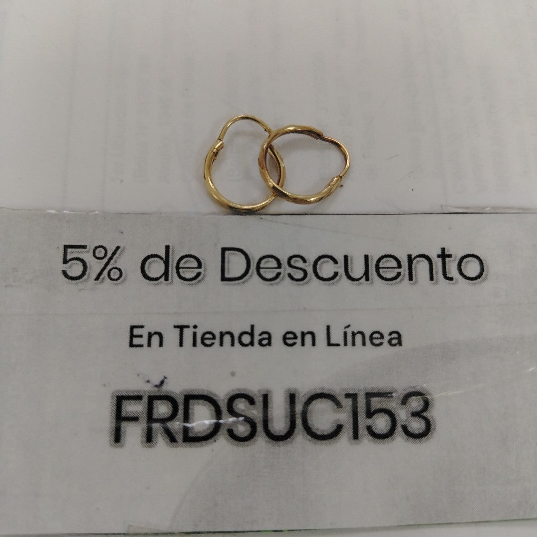 ARRACADAS PAR ORO 10 K 0.7 GRMS (SEMINUEVO)