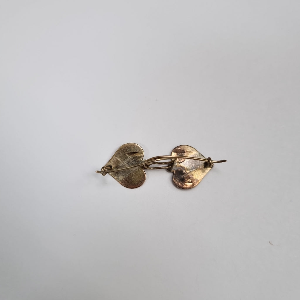 ARETES PAR ORO, ORO COMBINADO 8 K 1 GRMS (SEMINUEVO)