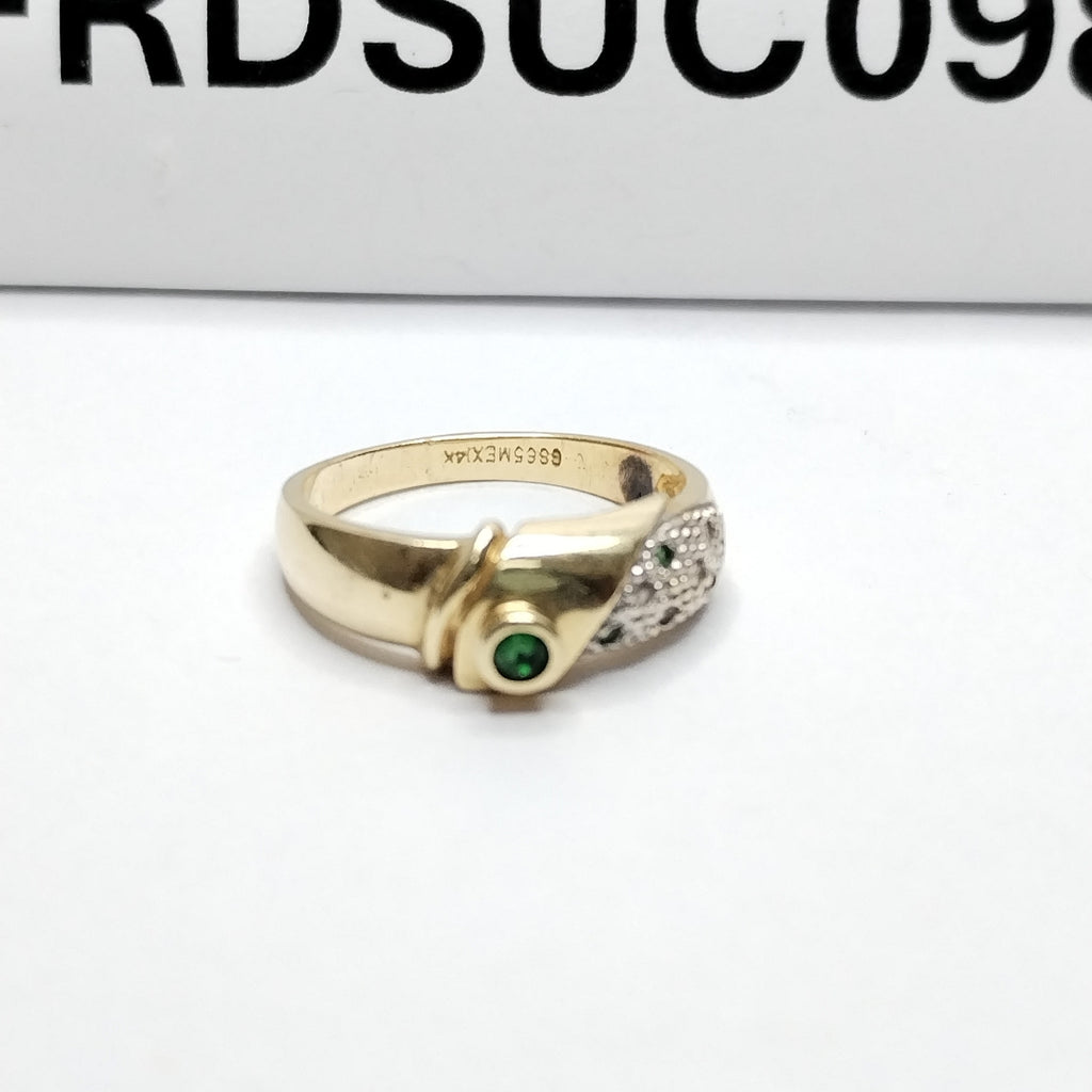 K1 2,90 GRMS 14 K IDENTIFICACIÓN ANILLO MATERIALES ORO MATERIALES GEMOLÓGI (SEMINUEVO)