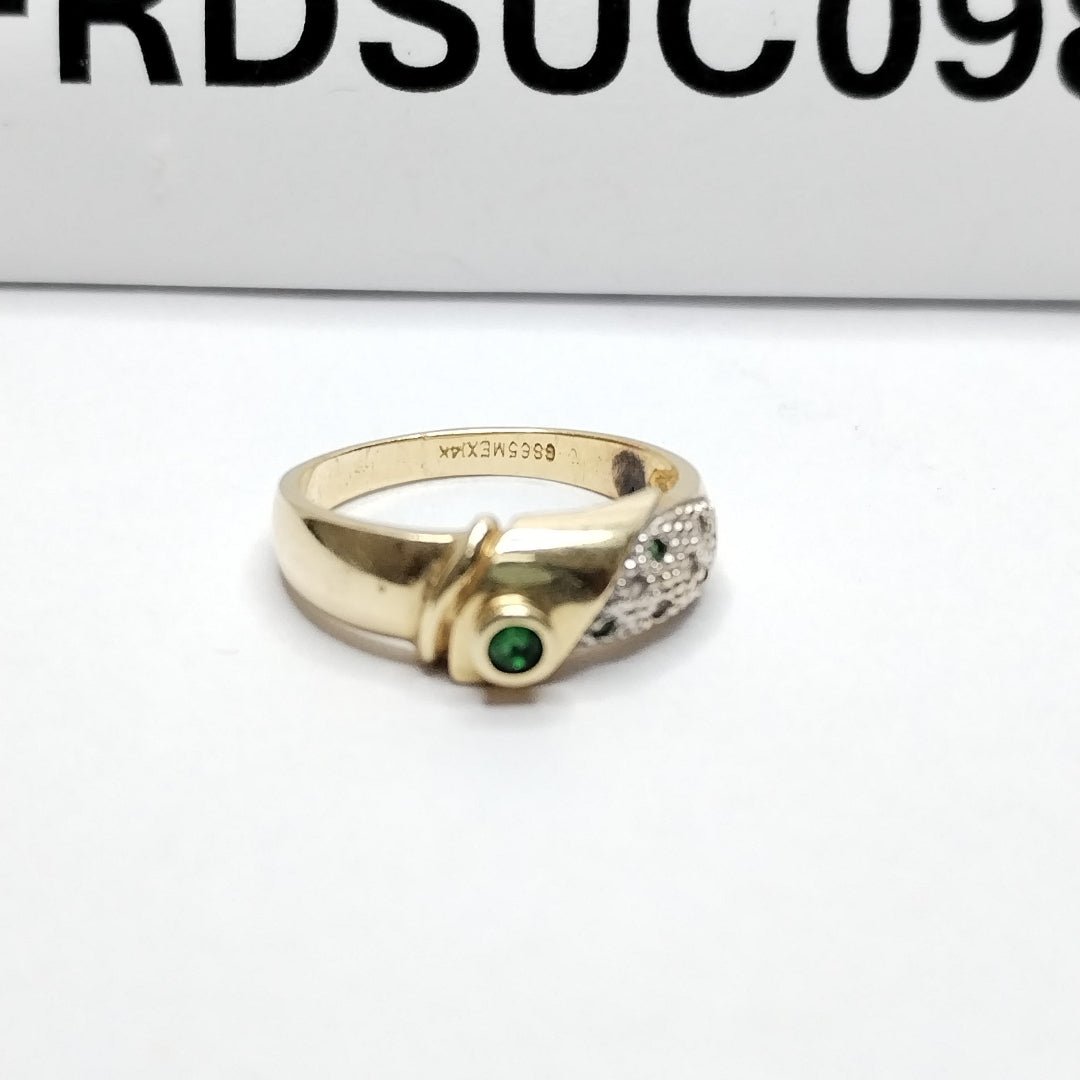 K1 2,90 GRMS 14 K IDENTIFICACIÓN ANILLO MATERIALES ORO MATERIALES GEMOLÓGI (SEMINUEVO)