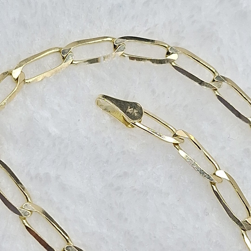 PULSERA ESLABON 14K 21 CM 4 GR (NUEVO)