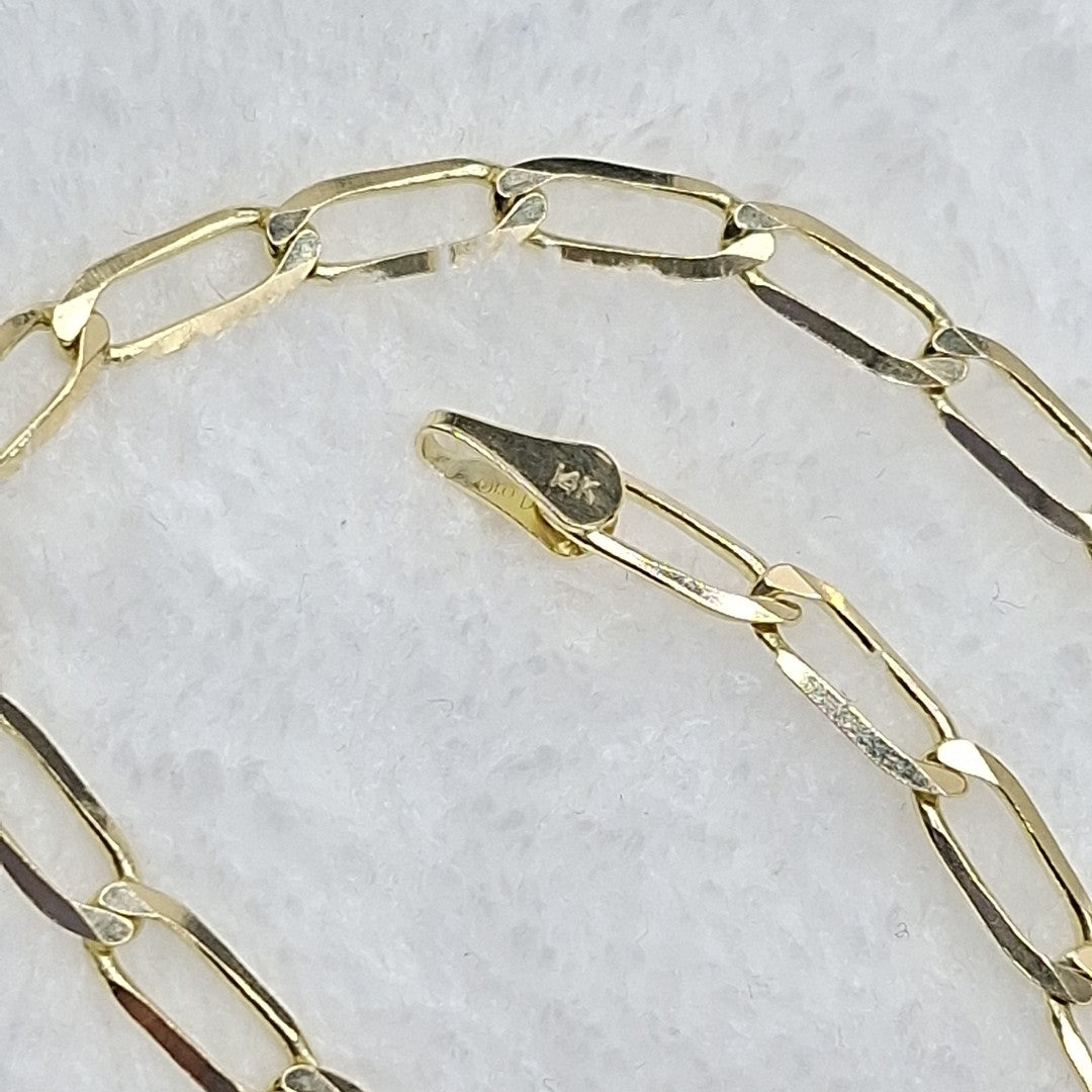 PULSERA ESLABON 14K 21 CM 4 GR (NUEVO)