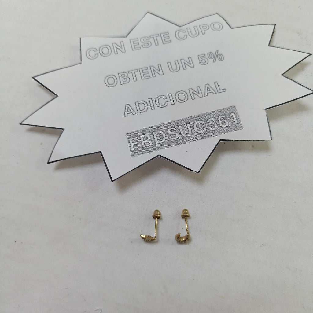 BROQUELES PAR ORO 10 K 0.5 GRMS (SEMINUEVO)