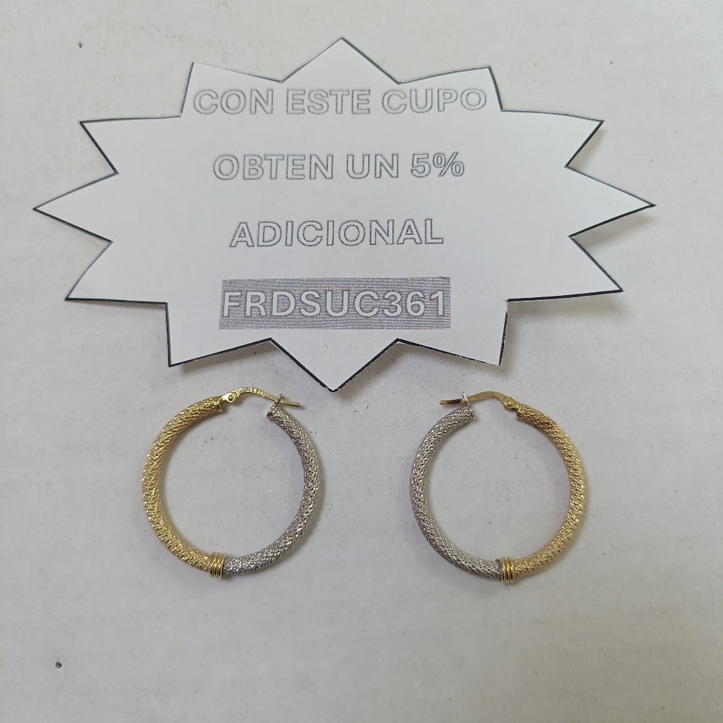 ARRACADAS PAR ORO 14 K 3.2 GRMS (SEMINUEVO)