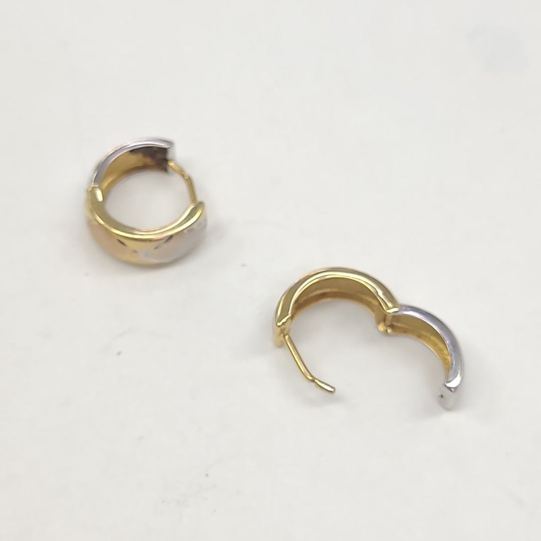 ARRACADAS PAR ORO 14 K 1.4 GRMS (SEMINUEVO)