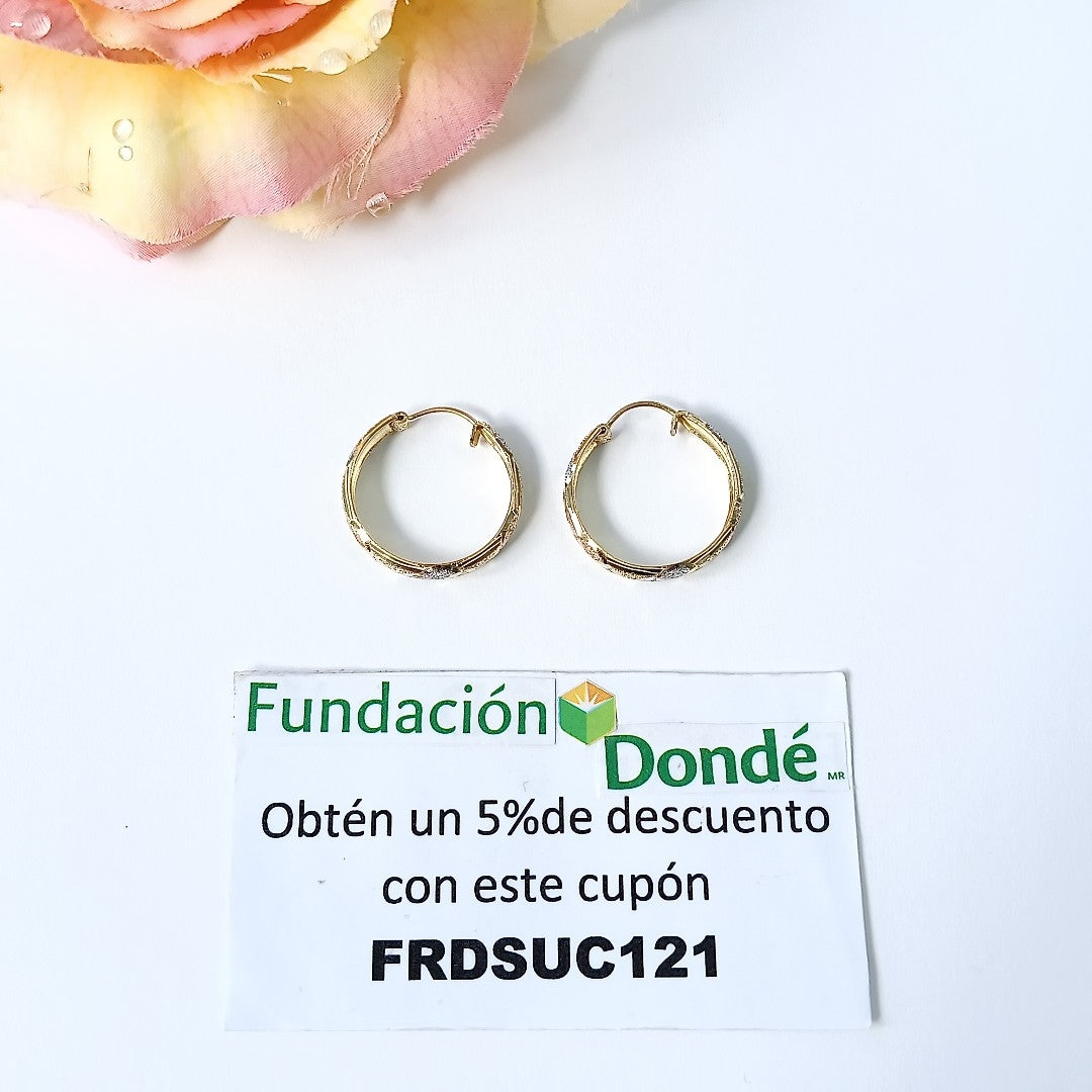 ARRACADAS PAR ORO 10 K 3,10 GRMS (SEMINUEVO)