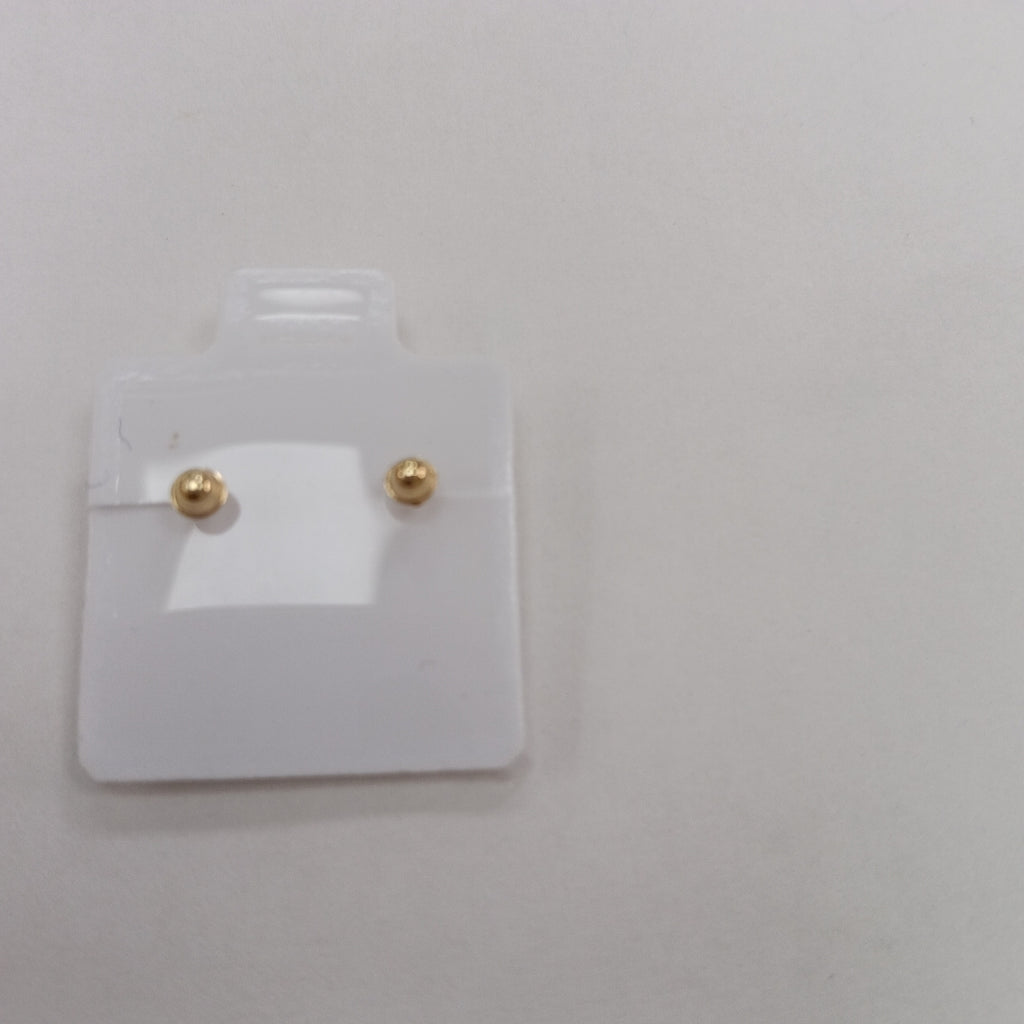 BROQUELES BROQUEL FIG BOTON C CIRCONIA 14K 0.2916 GR (NUEVO)