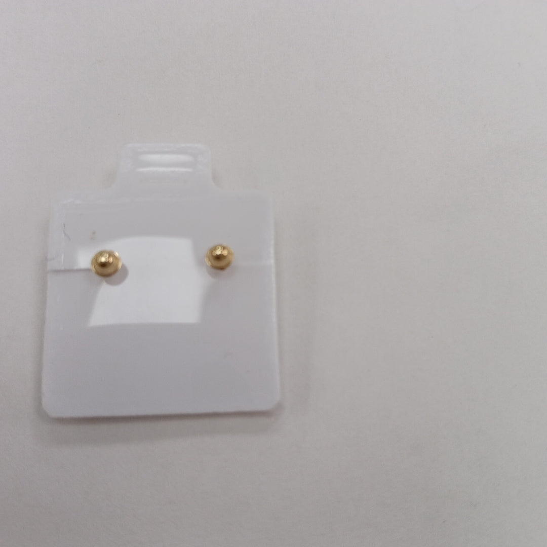 BROQUELES BROQUEL FIG BOTON C CIRCONIA 14K 0.2916 GR (NUEVO)