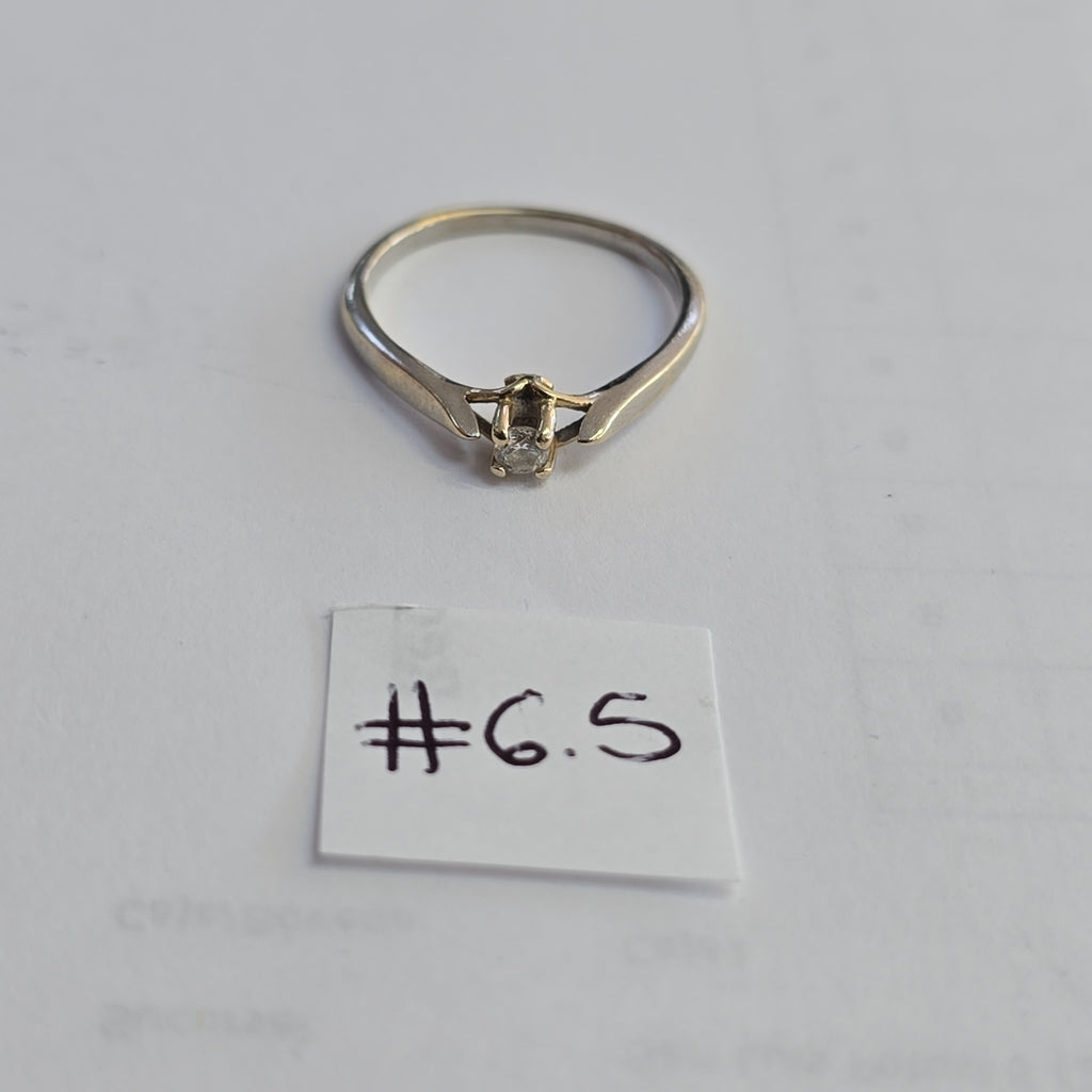SOLITARIO ORO BLANCO 14 K 1,90 GRMS (SEMINUEVO)