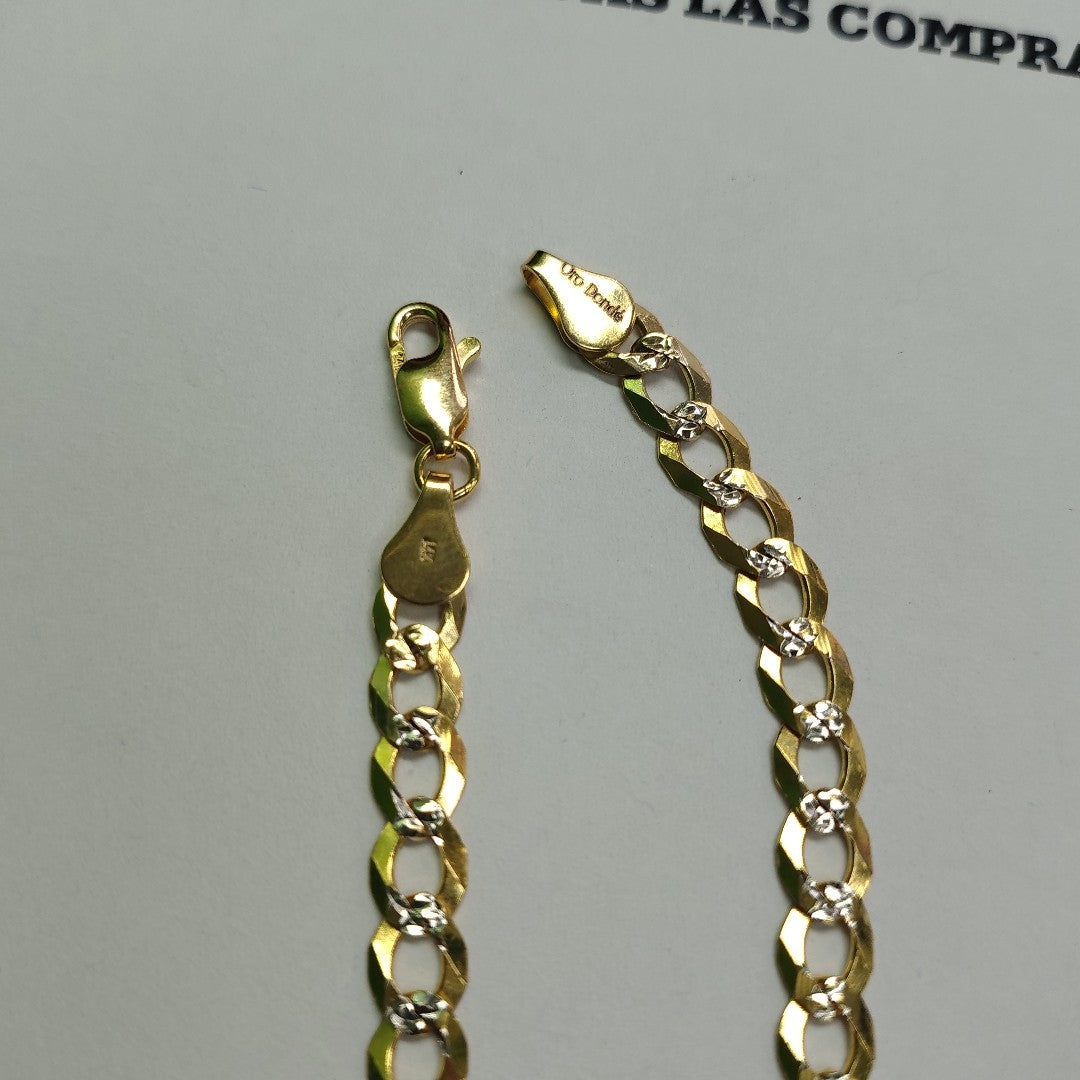 PULSERA BARBADA 14K 21 CM 6.3 GR (NUEVO)