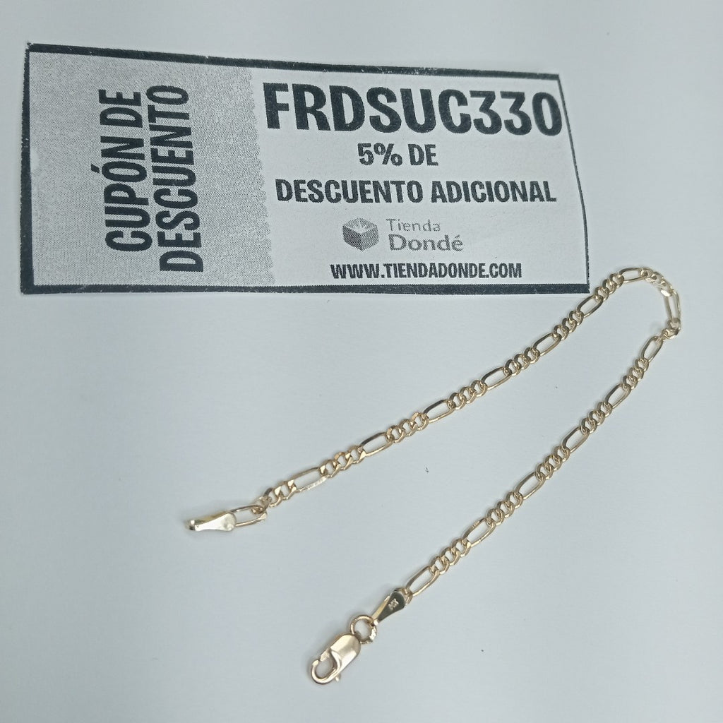 PULSERA 3X1 14K 18 CM 1.9 GR (NUEVO)