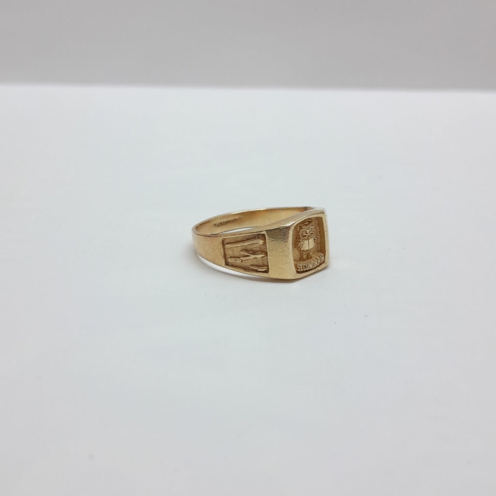 ANILLO DE GRADUACIÓN ORO 10 K 4,10 GRMS (SEMINUEVO)