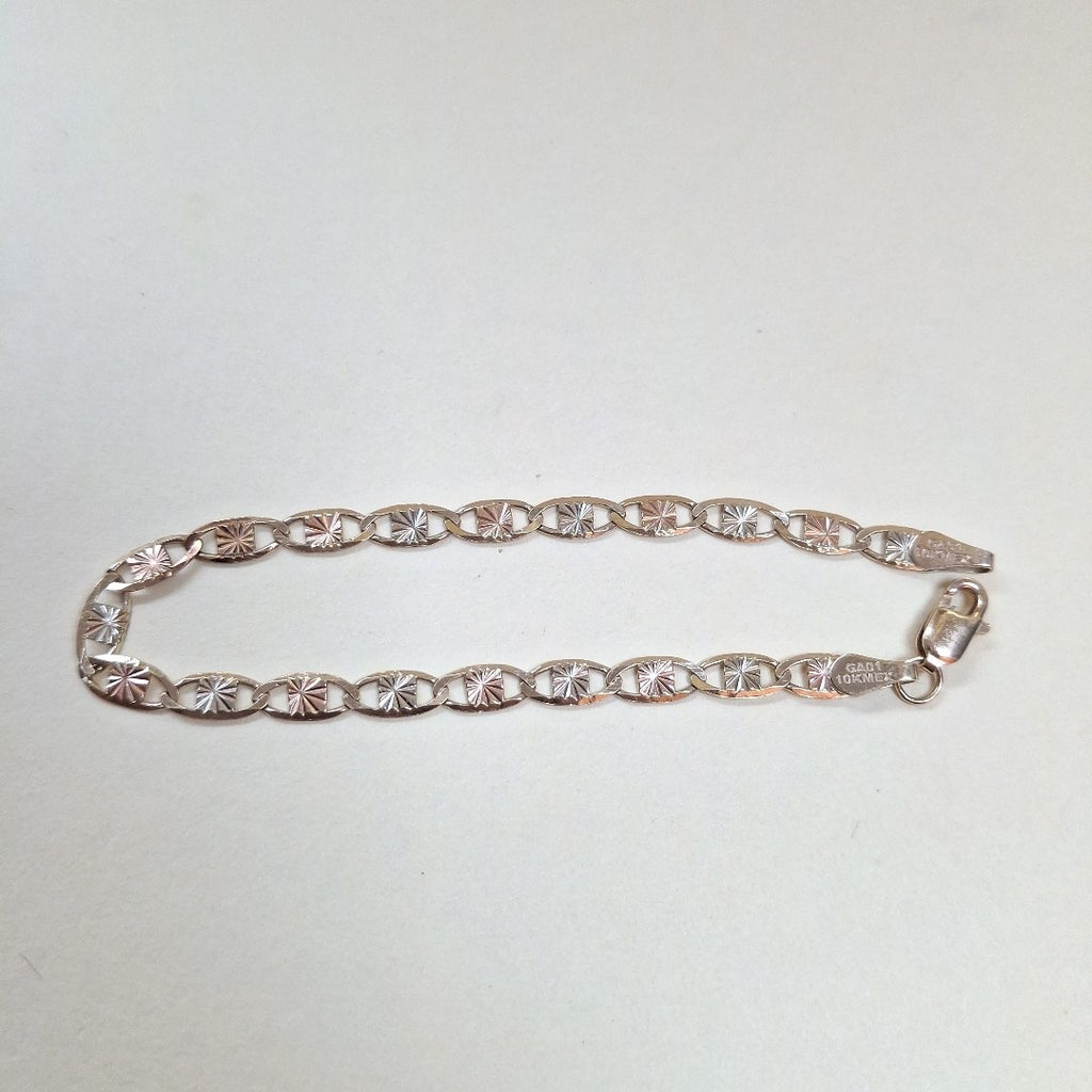 PULSERA ORO COMBINADO 10 K 3.4 GRMS (SEMINUEVO)