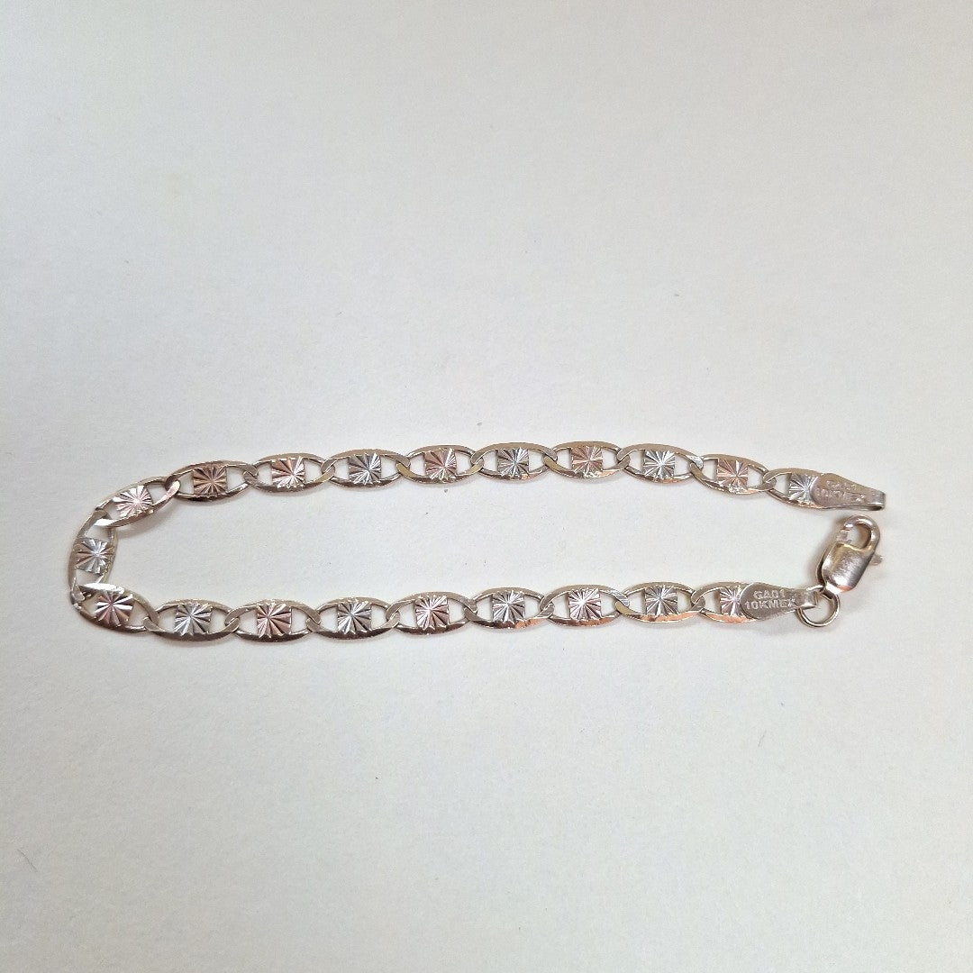 PULSERA ORO COMBINADO 10 K 3.4 GRMS (SEMINUEVO)