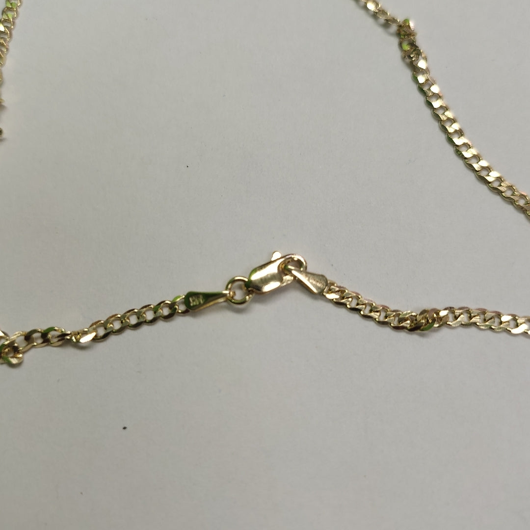 CADENA BARBADA 14K 60 CM 5.9 GR (NUEVO)