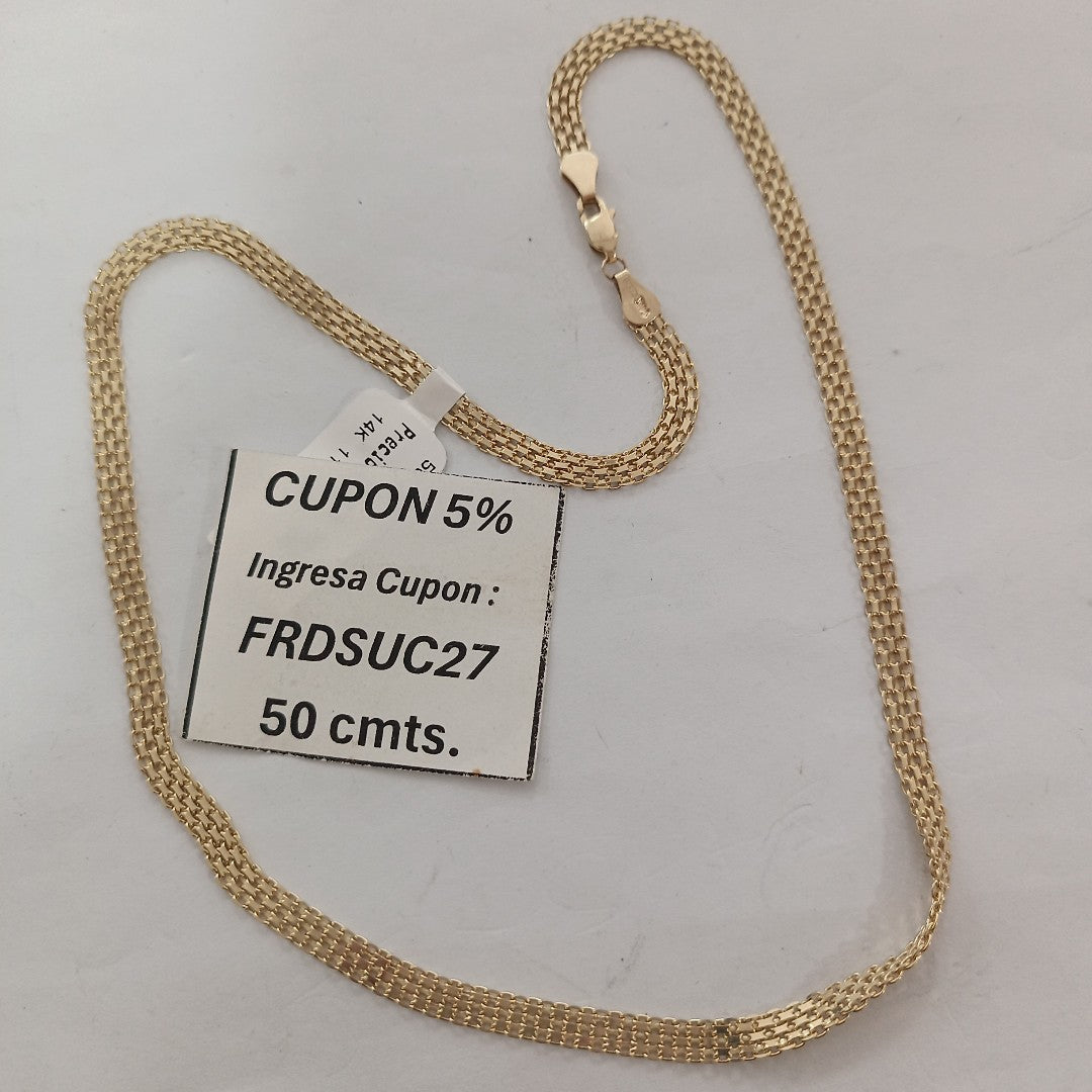 CADENA ESPECIAL 14K 50 CM 11.5 GR (NUEVO)