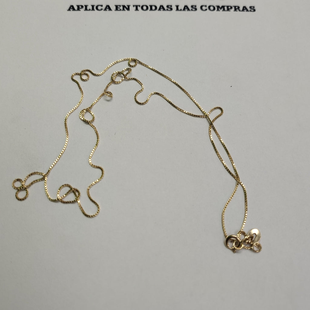 CADENA VENECIANO 14K 55 CM 1.7 GR (NUEVO)