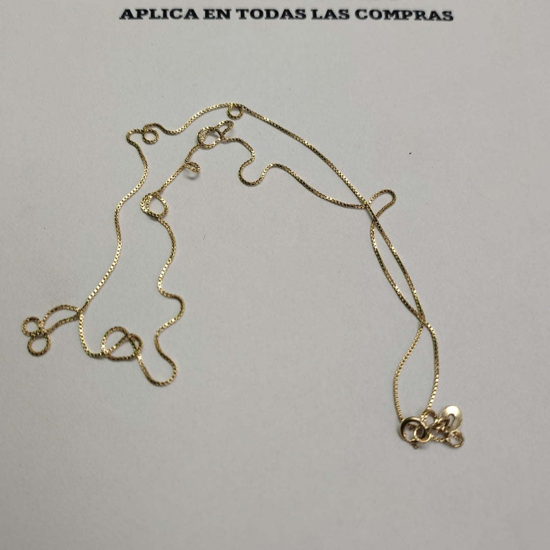 CADENA VENECIANO 14K 55 CM 1.7 GR (NUEVO)
