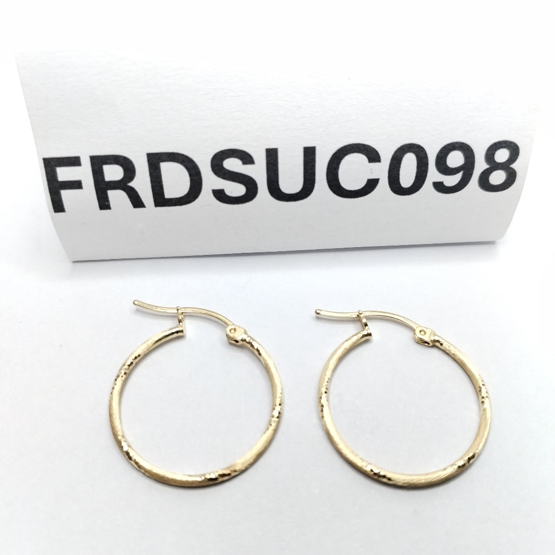 ARRACADAS PAR ORO 14 K 1.6 GRMS (SEMINUEVO)