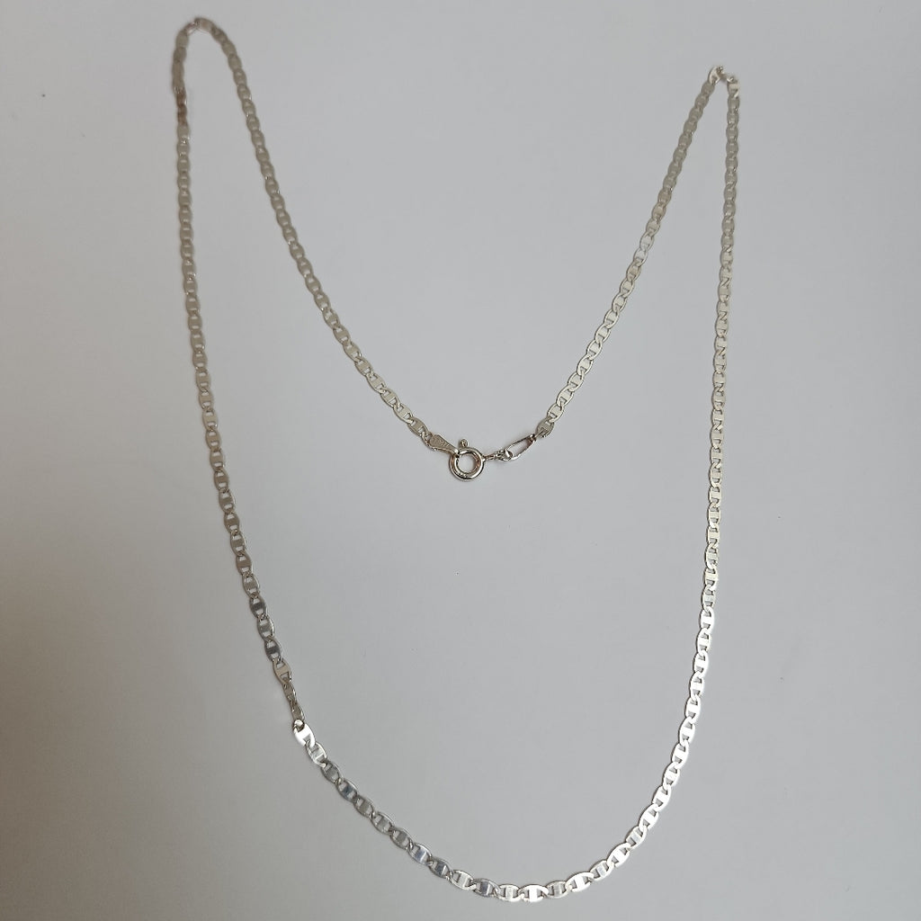 CADENA TEJIDO ESPEJO PLATA .925 55 CM 3.8 GR (NUEVO)