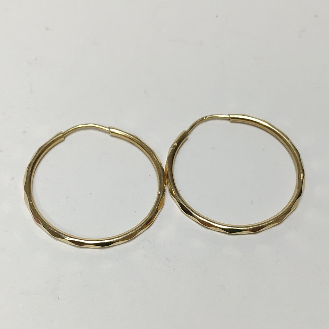 ARRACADAS PAR ORO 14 K 2.2 GRMS (SEMINUEVO)