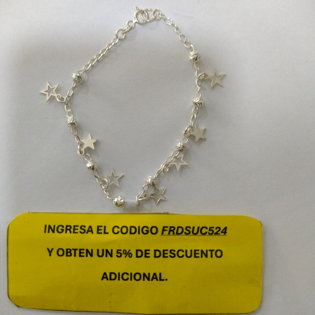 PULSERA TEJIDO ESPECIAL PLATA .925 18 CM 3.1 GR (NUEVO)