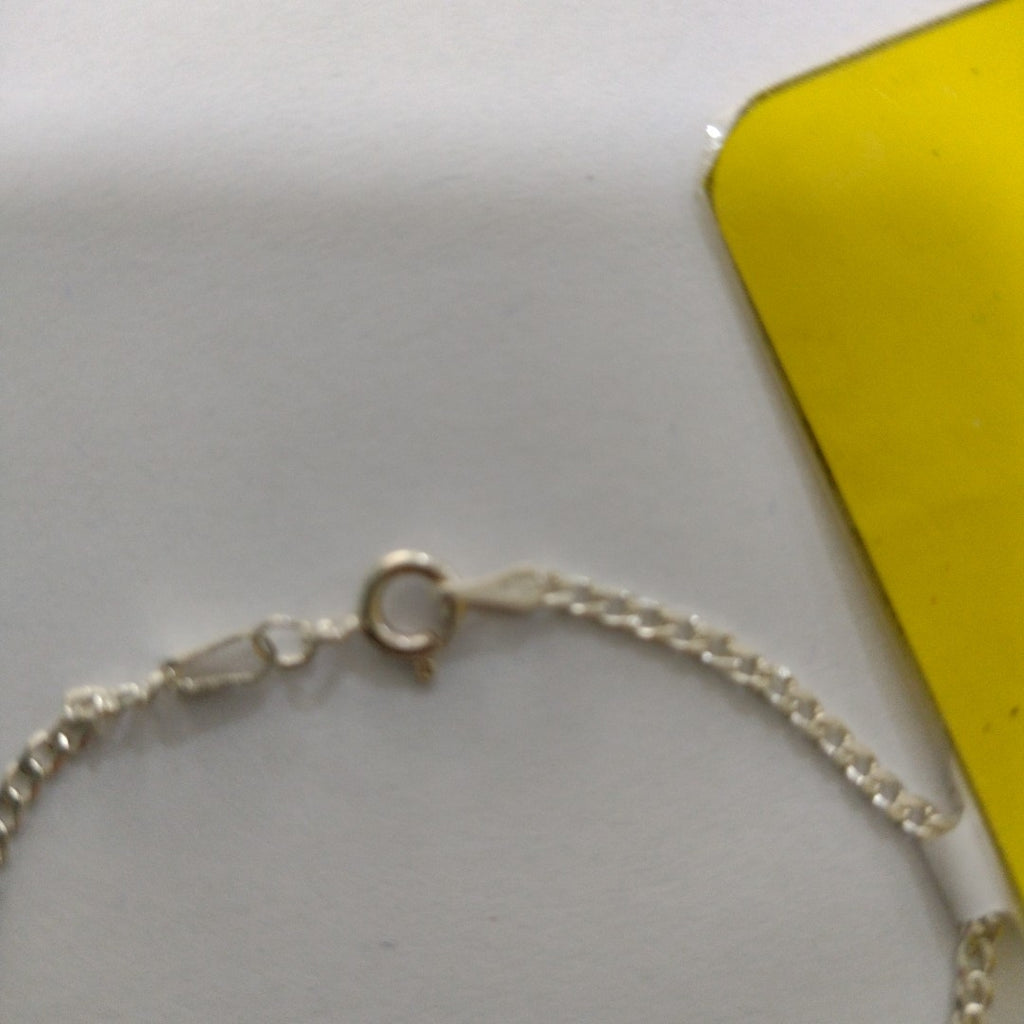 PULSERA TEJIDO BARBADA PLATA .925 18 CM 2 GR (NUEVO)