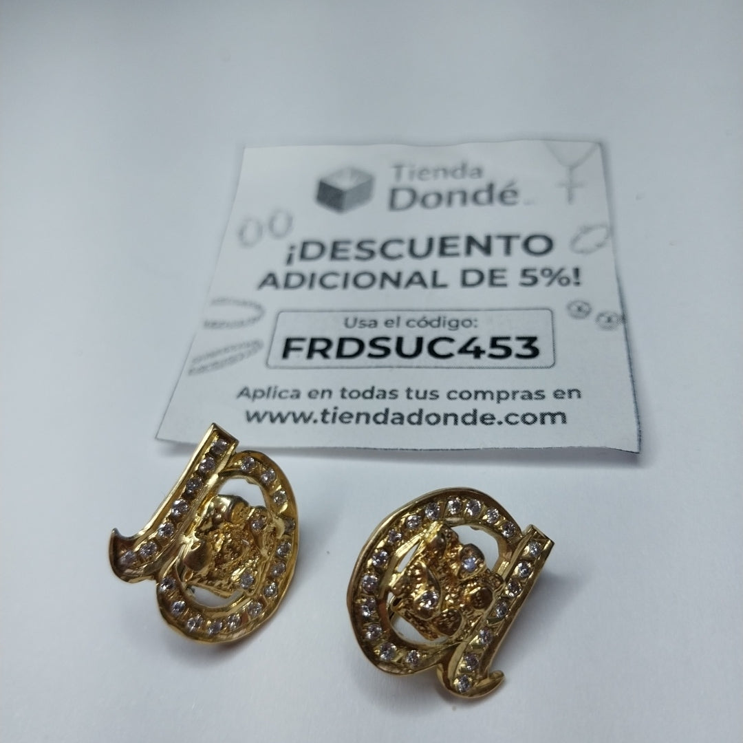 ARETES PAR ORO 10 K 4.6 GRMS (SEMINUEVO)