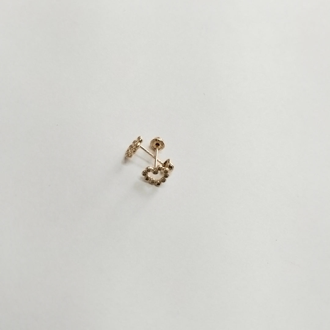 BROQUELES BROQUEL FIG CORAZON 14K 0.23 GR (NUEVO)