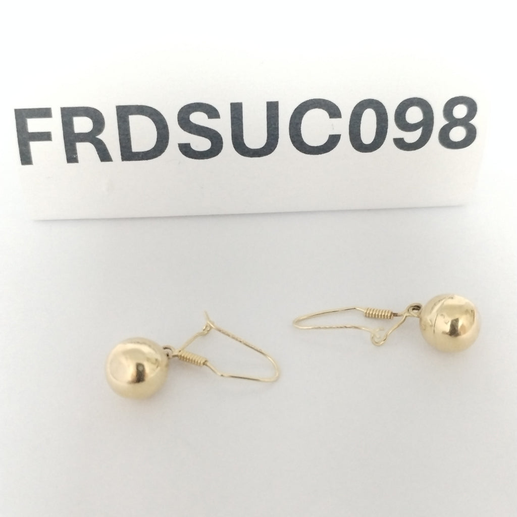 ARETES PAR ORO 14 K 1,00 GRMS (SEMINUEVO)