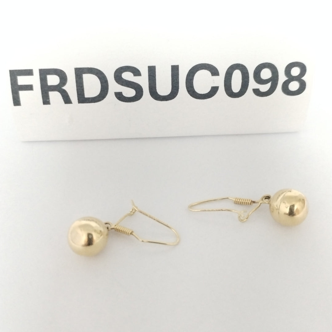 ARETES PAR ORO 14 K 1,00 GRMS (SEMINUEVO)