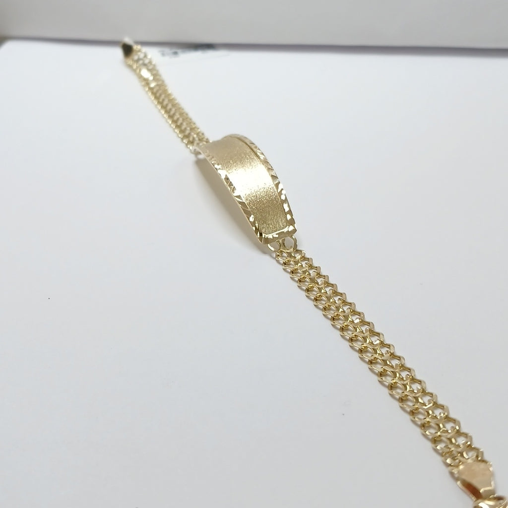 PULSERA ESCLAVA CHINO 14K 21 CM 9.8 GR (NUEVO)