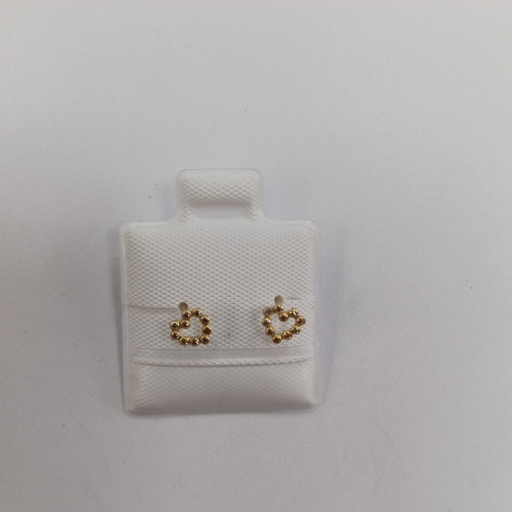 BROQUELES BROQUEL FIG CORAZON 14K 0.23 GR (NUEVO)