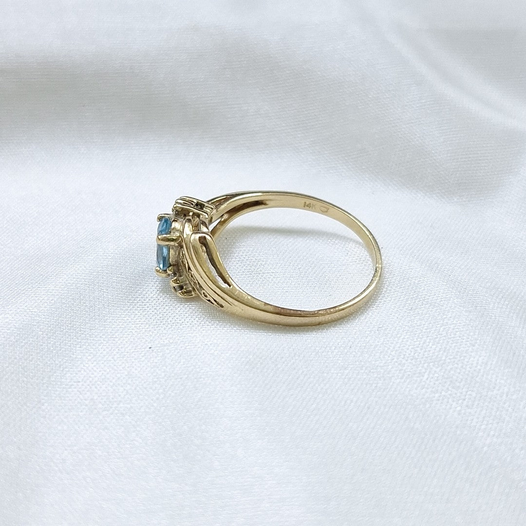 ANILLO ORO 14 K 3.3 GRMS (SEMINUEVO)