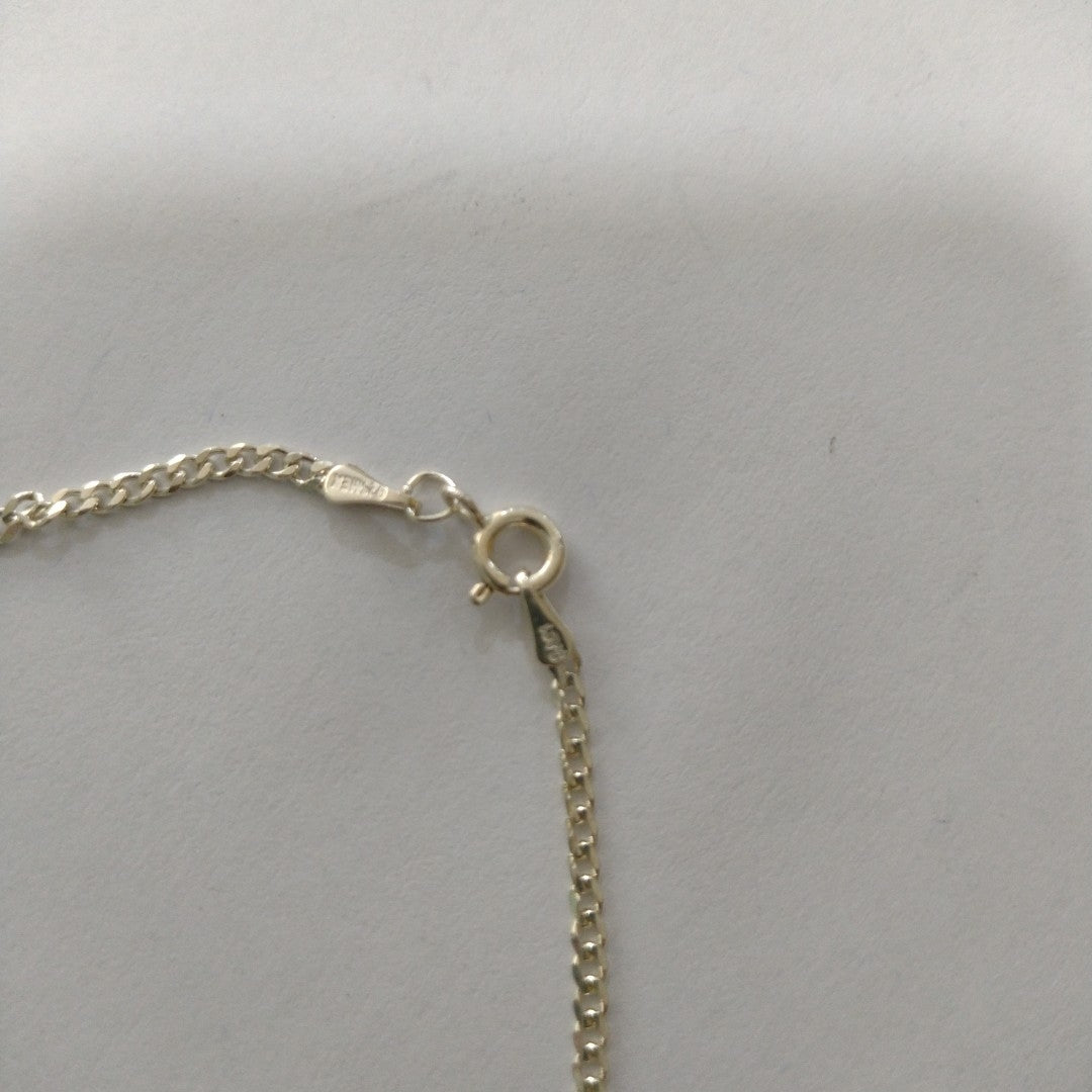 PULSERA TEJIDO BARBADA PLATA .925 18 CM 2 GR (NUEVO)