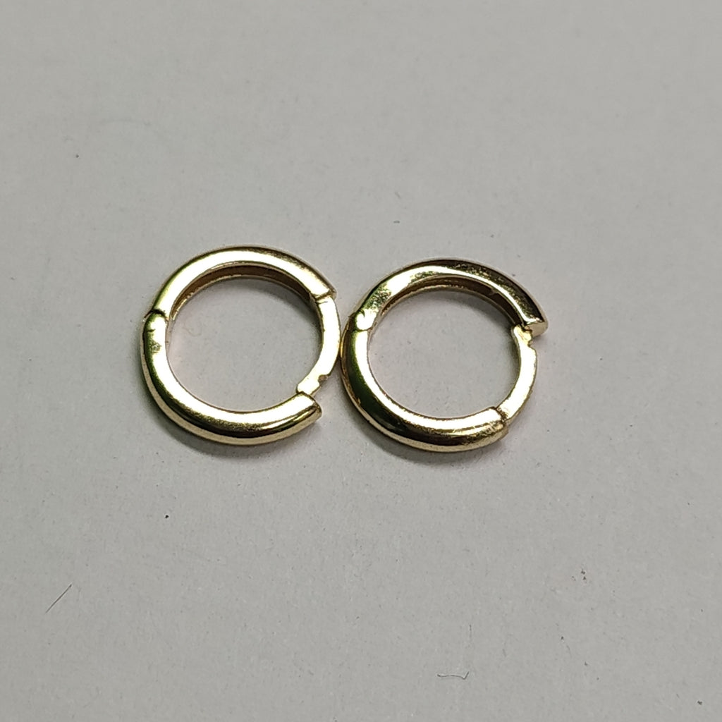 ARETES ARRACADAS LISAS 10K 1.1 GR (NUEVO)