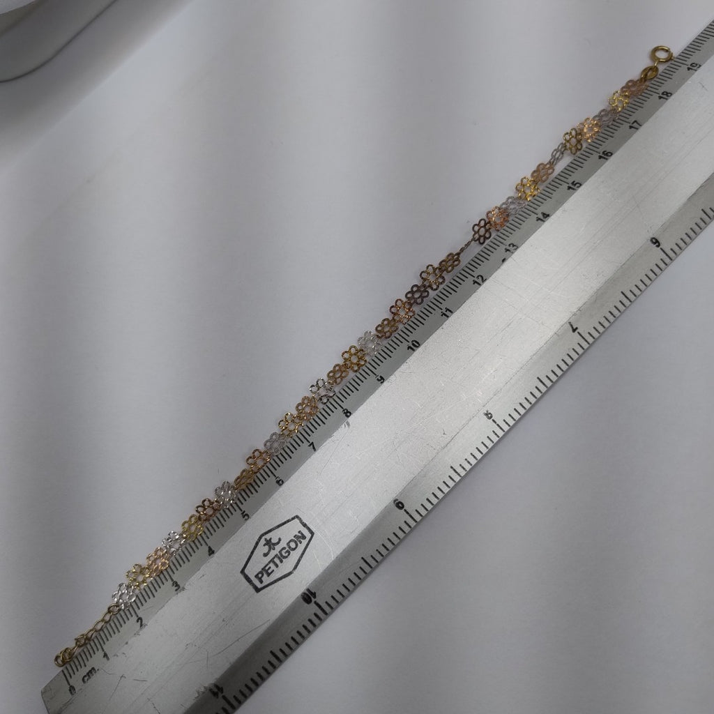PULSERA ORO COMBINADO 14 K 1.7 GRMS (SEMINUEVO)