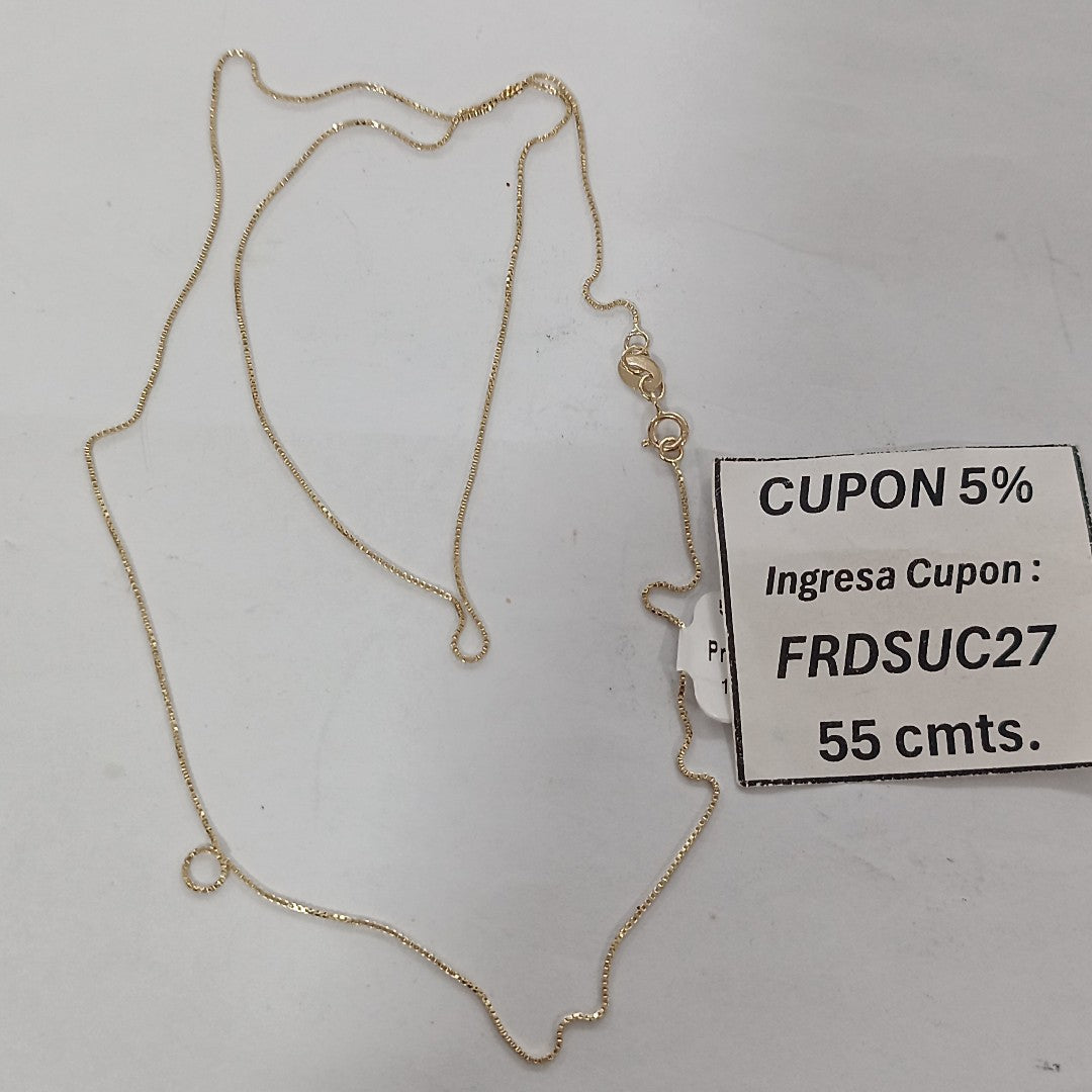 CADENA VENECIANO 14K 55 CM 1.7 GR (NUEVO)