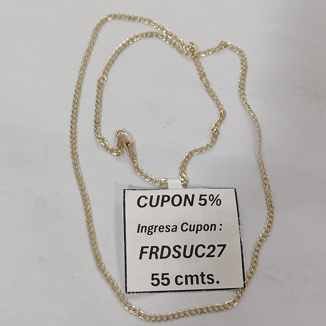 CADENA BARBADA 14K 55 CM 5.1 GR (NUEVO)