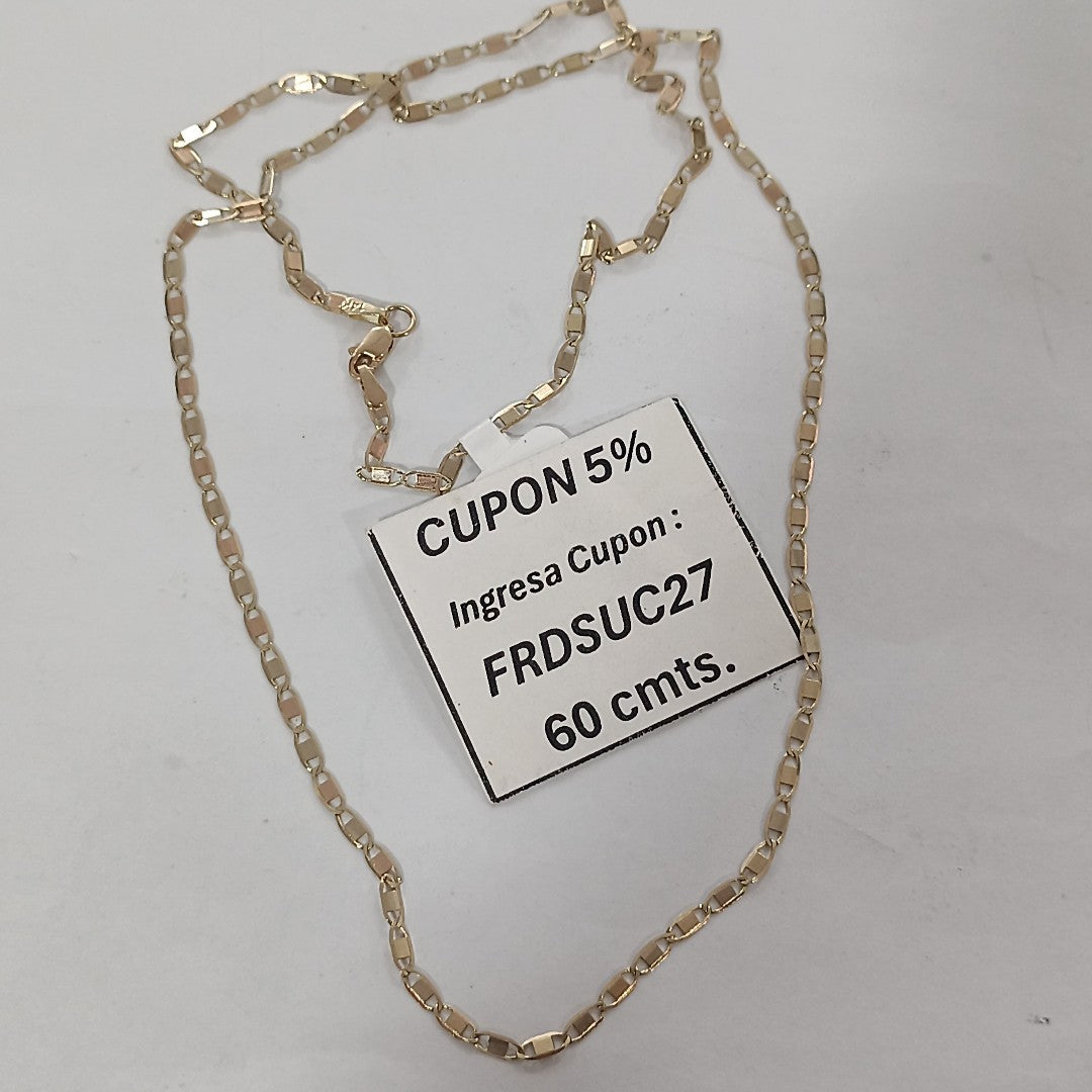 CADENA ESPEJO 14K 60 CM 5.5 GR (NUEVO)