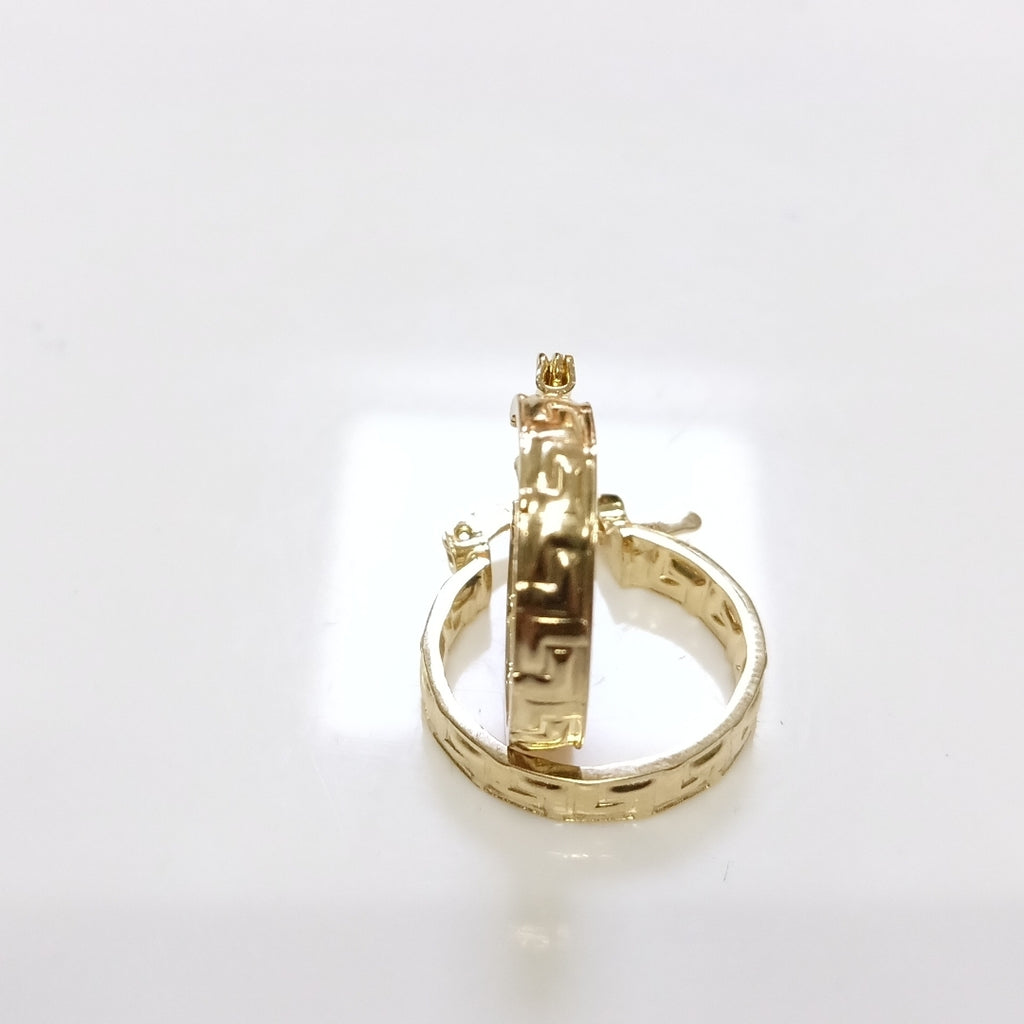 ARETES ARRACADAS FIG GRECAS 14K 1.8 GR (NUEVO)